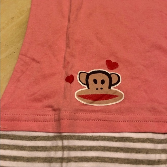 Paul Frank Pink Hoodie with Striped Accents - Picture 5 of 5